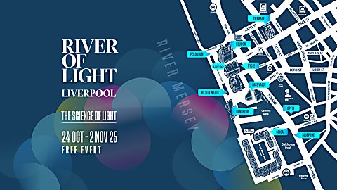 River of Light map for 2025 with annotated locations for all 10 artworks.