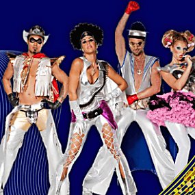 The Vengaboys in glittery cowboy outfits