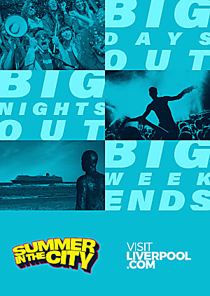 A graphic in blue that says Big Days out, big nights out, big weekends.