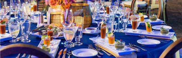 Catering Table Set Up