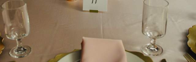 Plated Dinner Set Up