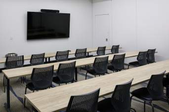 Each of our meeting rooms comes fully equipped with webinar capabilities and high-speed internet.