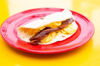 Las Palapas - Bacon & Egg Taco