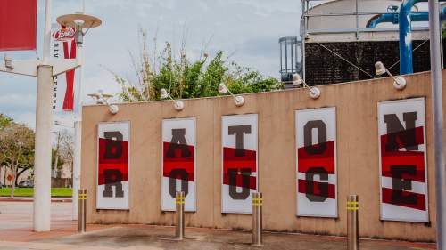 Outside Raising Cane River Center