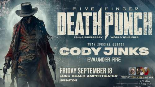 Five Finger Death Punch with Cody Jinks and Eva Under Fire
