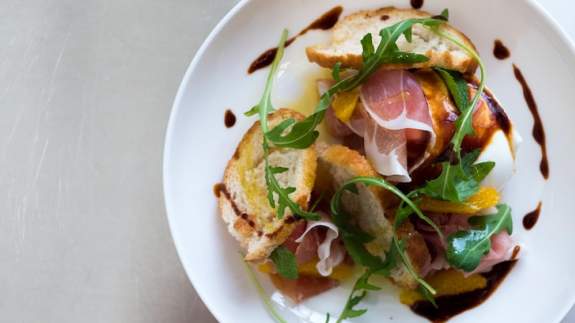 Bread and Prosciutto Appetizer