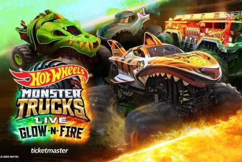 Hot Wheels Monster Trucks Live Glow-N-Fire
