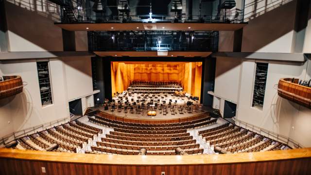 River Center Theater Stage Orchestra