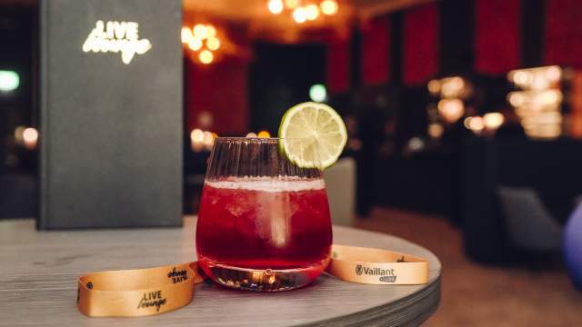 Live Lounge menu and cocktail