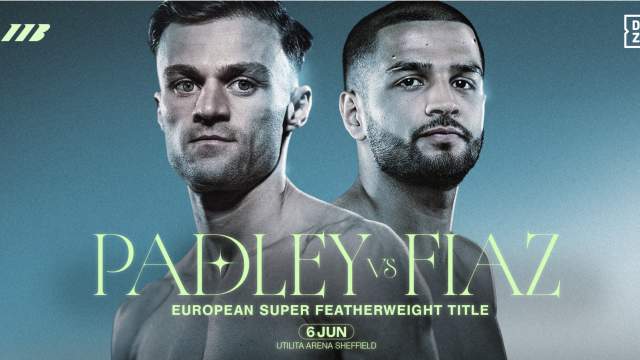 Padley v Fiaz - EBU European Super Featherweight Championship