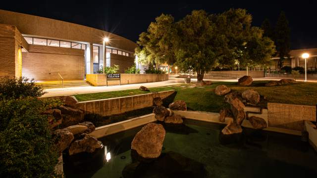 image of Leo rich theater at night