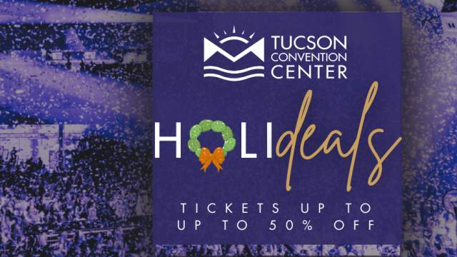 infographic highlighting tucson convention center holideals promotion