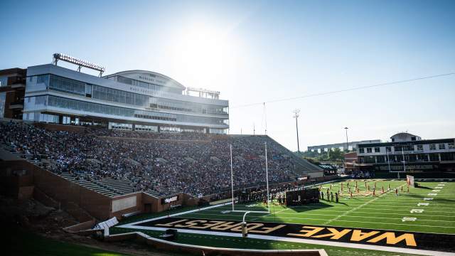 Wake Forest End Zone- Allegacy Stadium