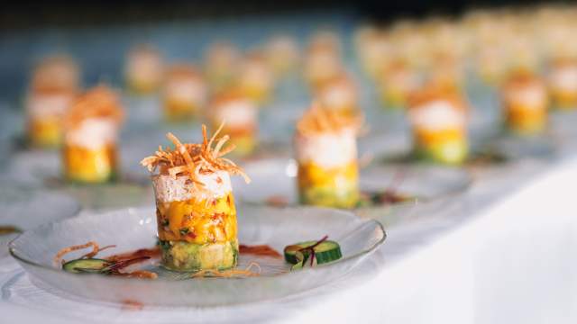 An appetizer on a plate