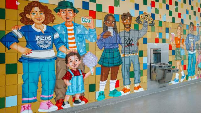 Together in Joy painted mural