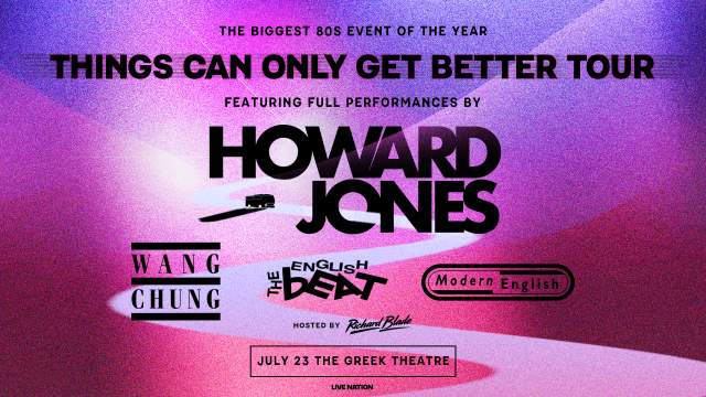 Howard Jones: Things Can Only Get Better Tour