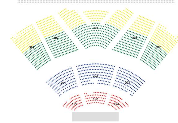 Amphitheatre Seating Chart