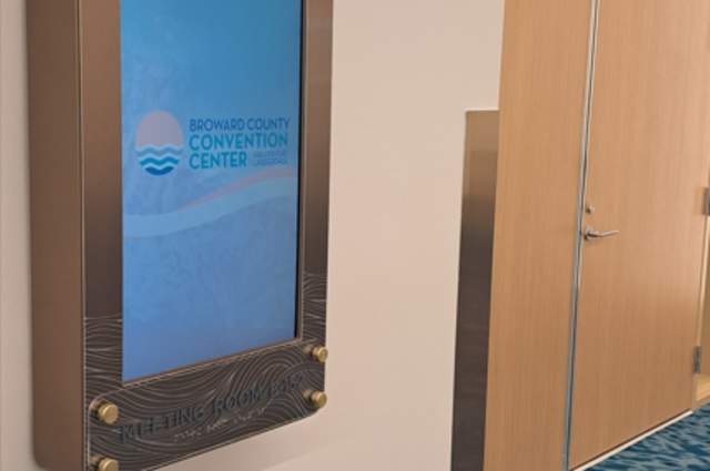 Digital Screen located at East meeting room entrance