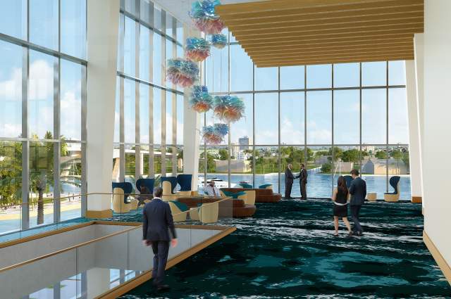 Rendering BCCC - East Expansion Pre-Function facing east