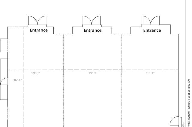 Rooms 307 -309 Floorplan