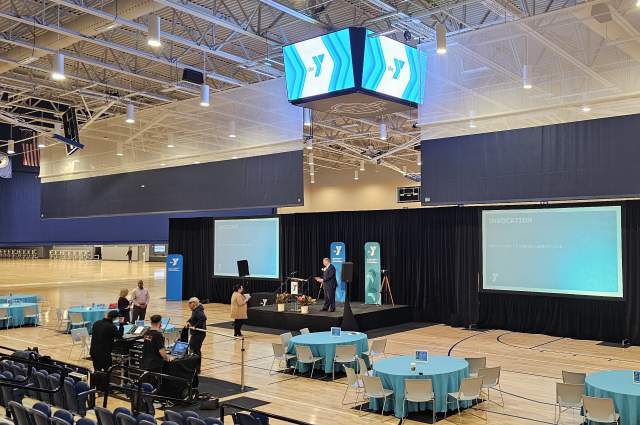 YMCA set up