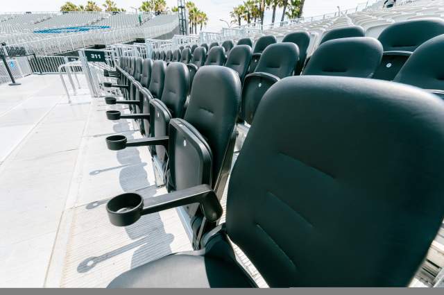 Loge seating at F&M Bank Amphitheater