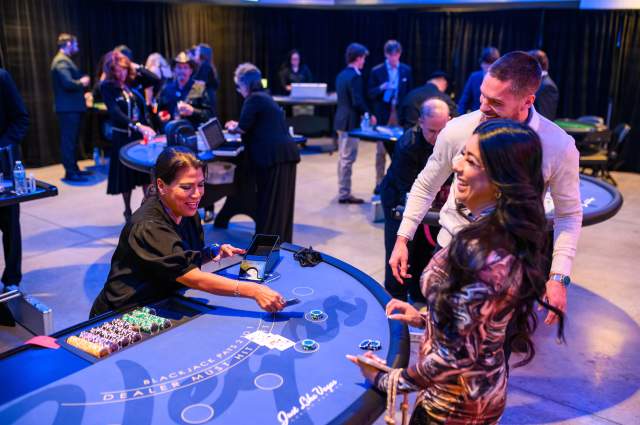 Our Provisions Lounge & Bar is the perfect spot to host your next casino night!