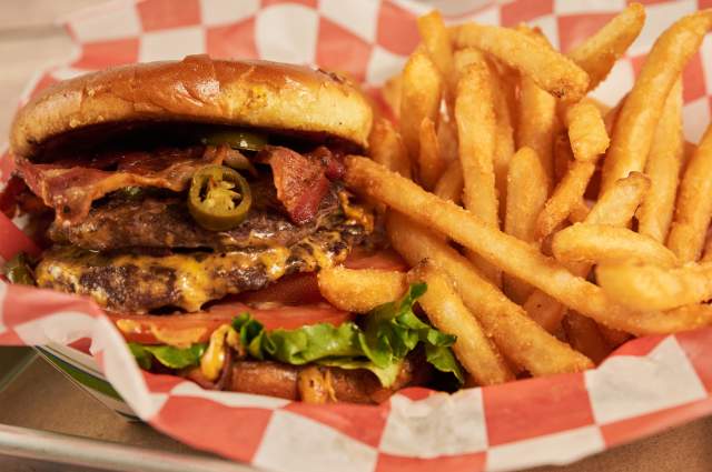 Earl Abel's jalapeño bacon burger is a fiery twist on a classic favorite