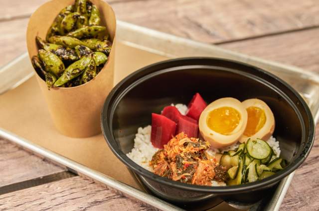 Enjoy the simple pleasure of our Edamame, perfectly steamed and lightly seasoned with sea salt, offering a delightful and nutritious start to your meal