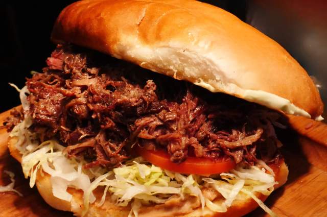 Savor the bold and savory flavors of our torta, a mouthwatering sandwich filled with delicious ingredients