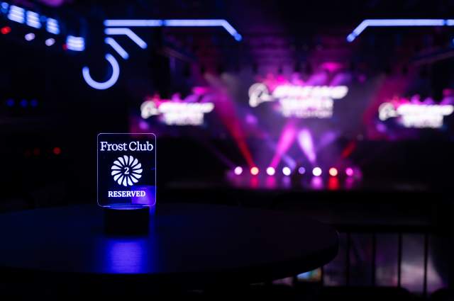 Enjoy center staged view from our premium high tops