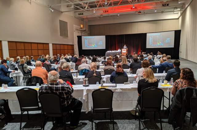 Classroom Set Up in Grand Ballroom for Heart Symposium