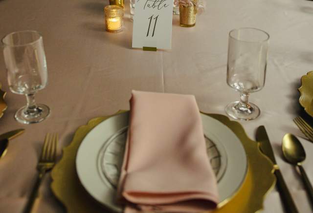 Plated Dinner Set Up
