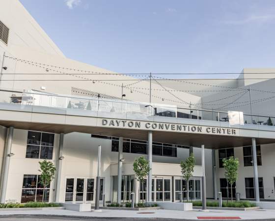 DCC Exterior at Sunset