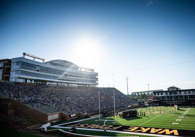 Wake Forest End Zone- Allegacy Stadium