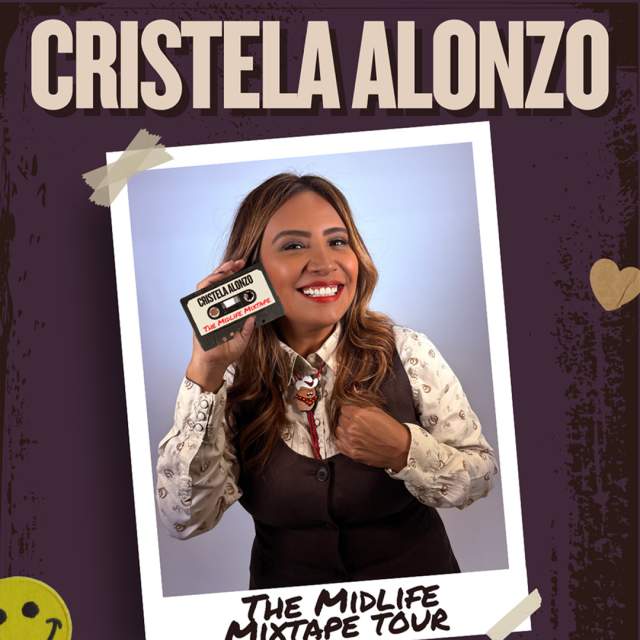 Cristela Alonzo, The Midlife Mixtape Tour, February 5th at 7:30 PM, Buddy Holly Hall.