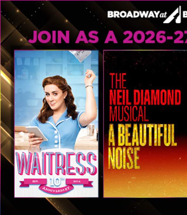 poster for 2026-27 Broadway Season shows at The Buddy Holly Hall