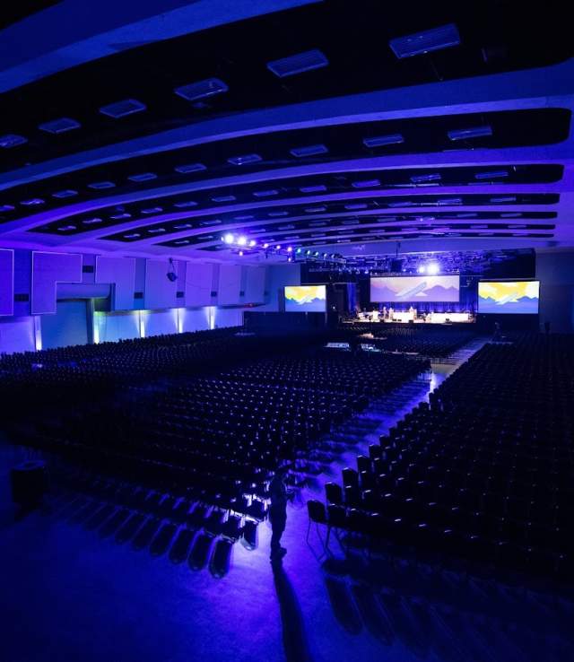 Chisholm Hall lights