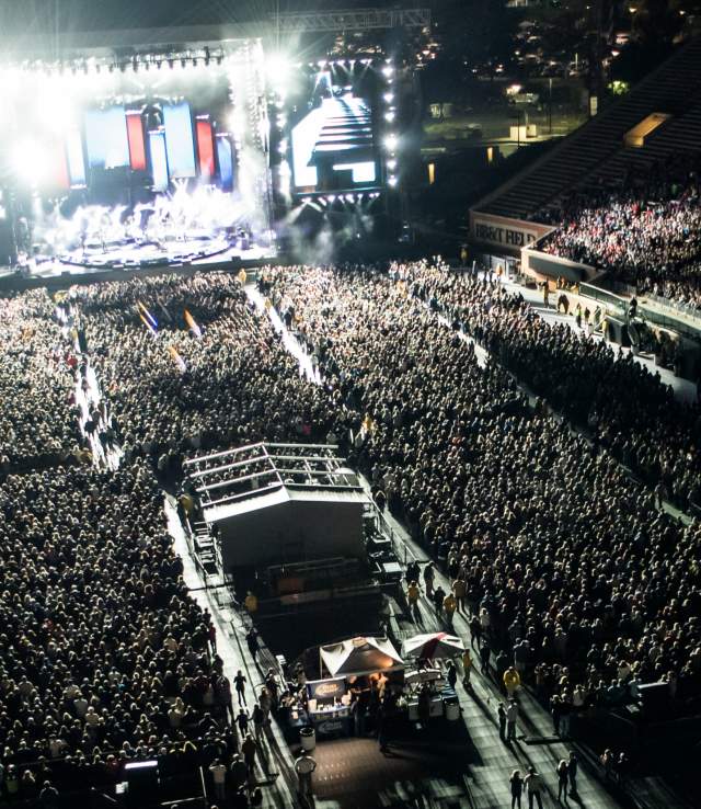 Concert at Allegacy Stadium
