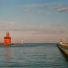 Big Red Lighthouse and Holland Channel