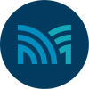 Visit Manitowoc badge icon dark blue logo