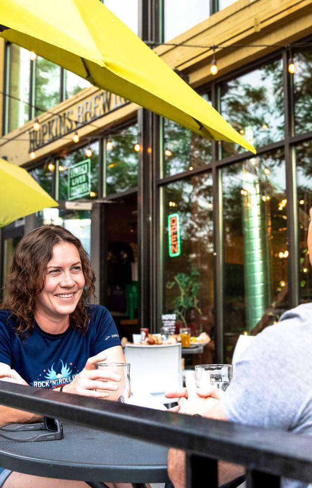 Patio Dining at Hopkins Brewing