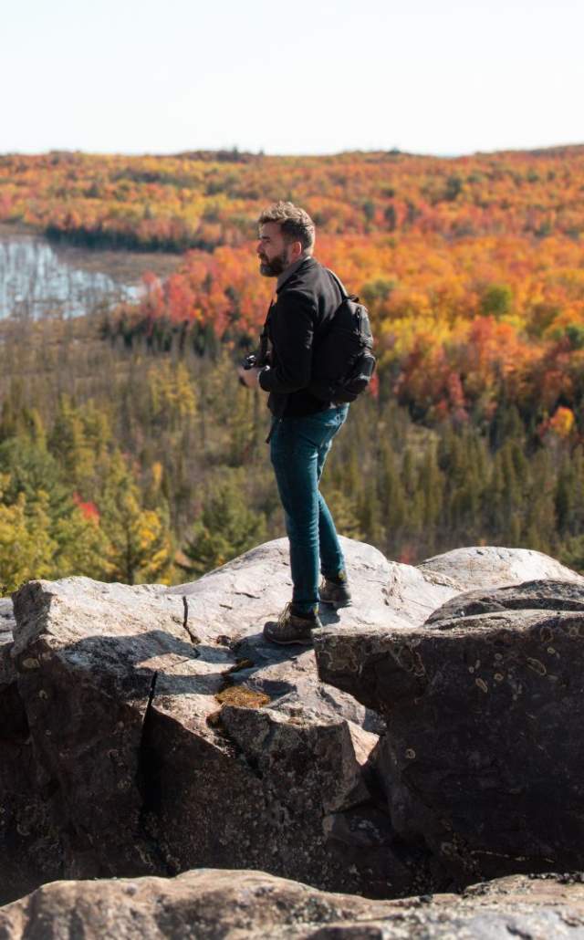 Fall color in Marquette, located in the Upper Peninsula of Michigan