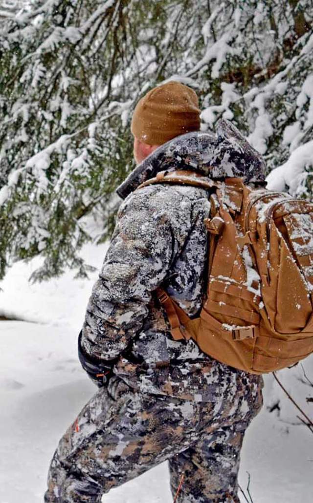 Hiking in the winter in the Upper Peninsula of Michigan