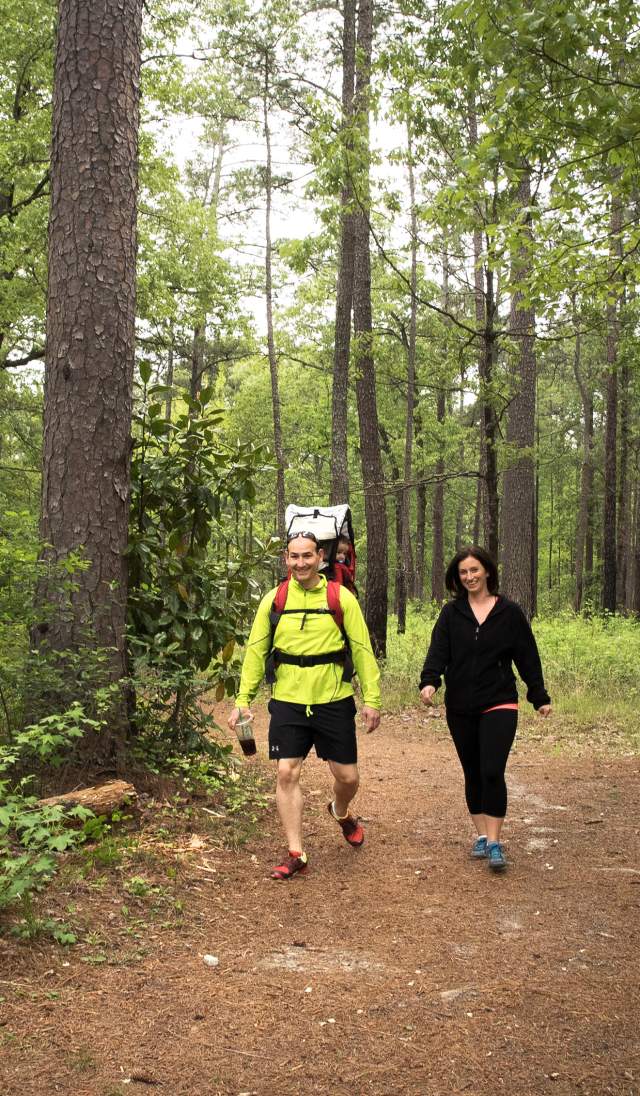 Couple hiking at Carvers Creek