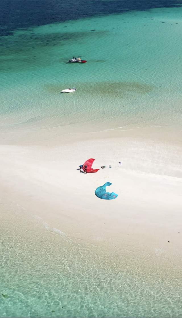 Active sports on a beach on Scilly