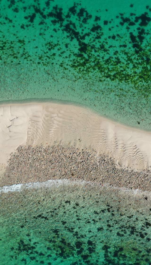 Aerial of beach