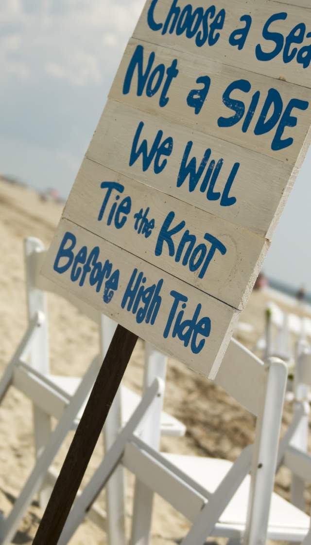 Sign on a Brunswick County beach