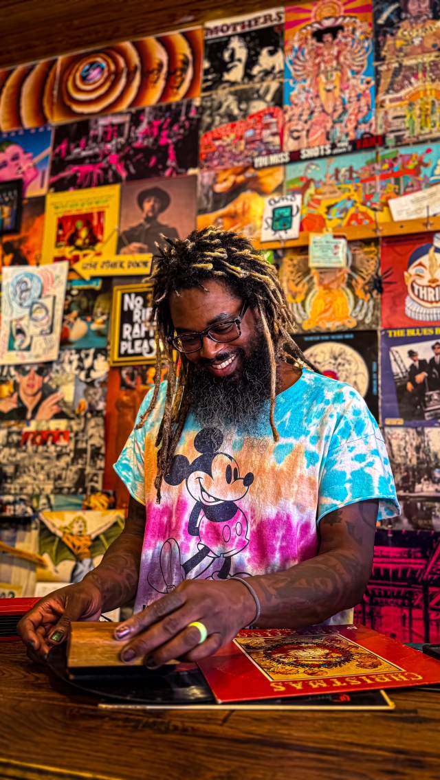 Howard Harper, III, of Black Flower Apparel & Records in Covington