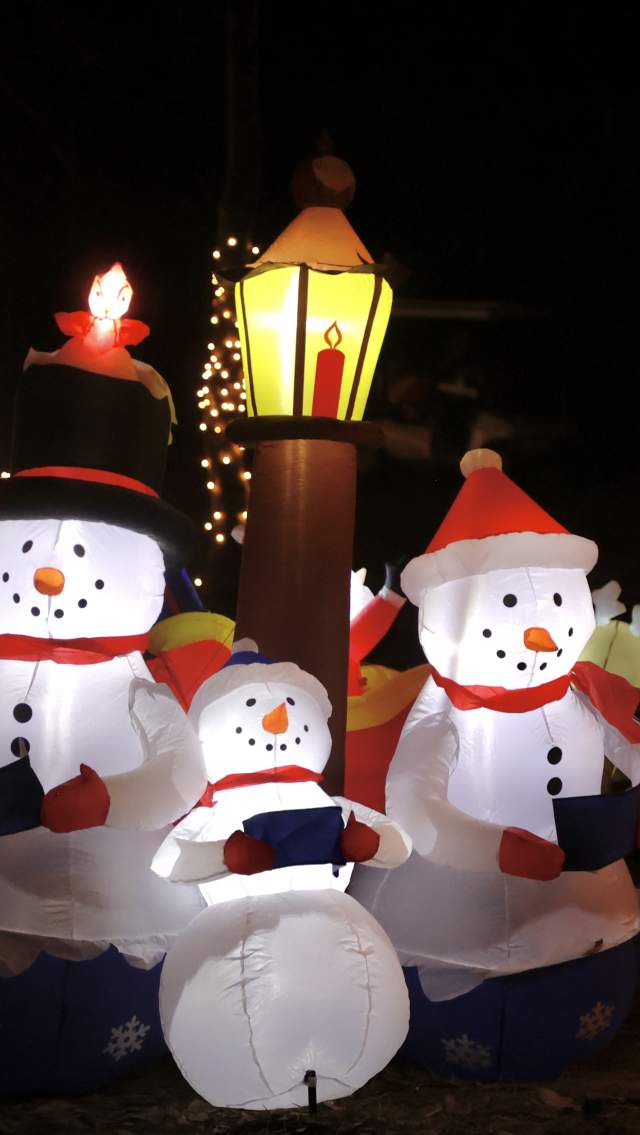 Snow people inflatables at Holiday of Lights
